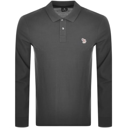 Product Image for PS By Paul Smith Long Sleeve Polo T Shirt Grey