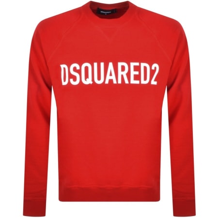 Product Image for DSQUARED2 Crew Neck Logo Sweatshirt Red