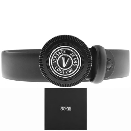 Product Image for Versace Jeans Couture Leather Logo Belt Black