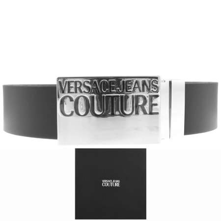 Product Image for Versace Jeans Couture Leather Logo Belt Black
