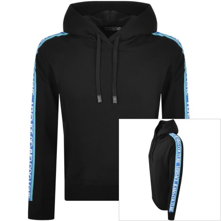 Product Image for Versace Jeans Couture Logo Sleeve Hoodie Black
