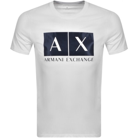 Product Image for Armani Exchange Crew Neck Logo T Shirt White
