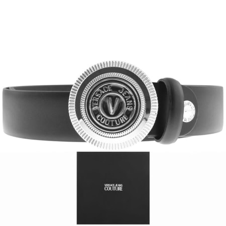 Product Image for Versace Jeans Couture Leather Logo Belt Black