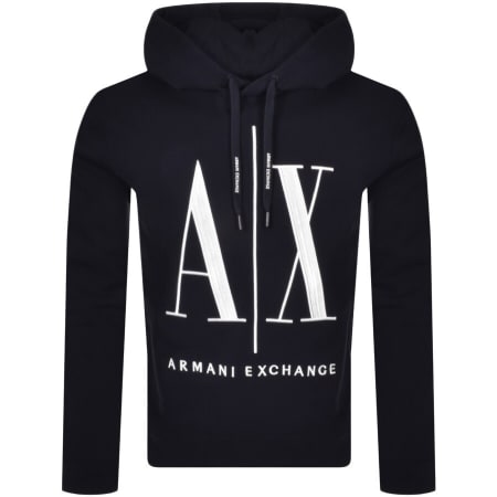 Product Image for Armani Exchange Logo Hoodie Navy