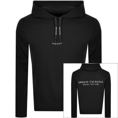 Product Image for Armani Exchange Logo Hoodie Black