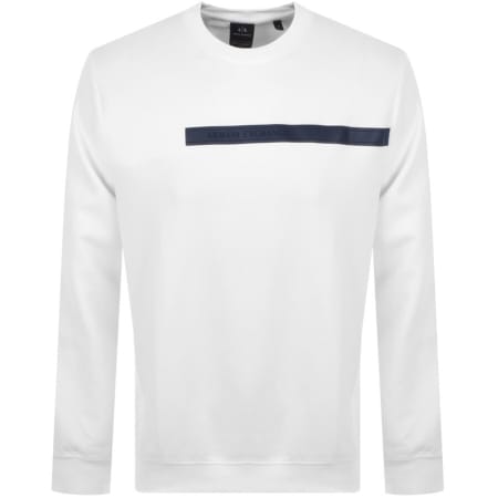 Product Image for Armani Exchange Logo Sweatshirt White