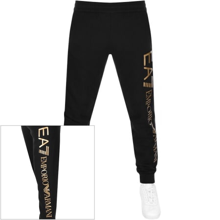 Product Image for EA7 Emporio Armani Logo Jogging Bottoms Black