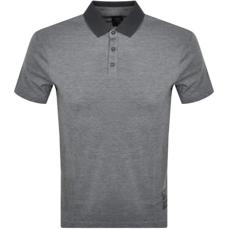 Product Image for Armani Exchange Short Sleeve Polo T Shirt Grey