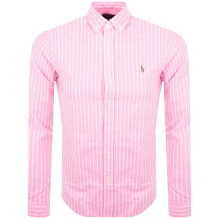 Product Image for Ralph Lauren Long Sleeved Stripe Shirt Pink