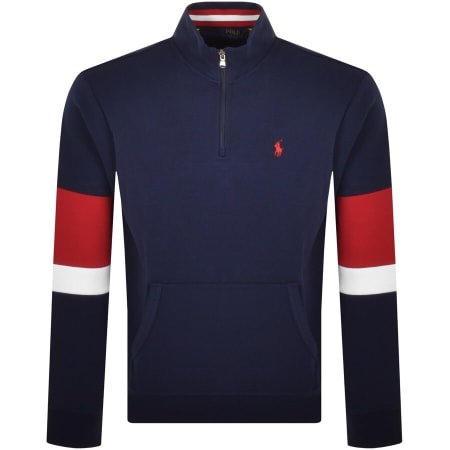 Product Image for Ralph Lauren Half Zip Sweatshirt Navy