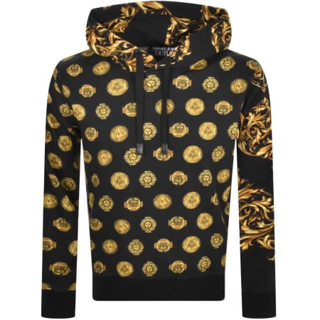 Product Image for Versace Jeans Couture Logo Pullover Hoodie Black