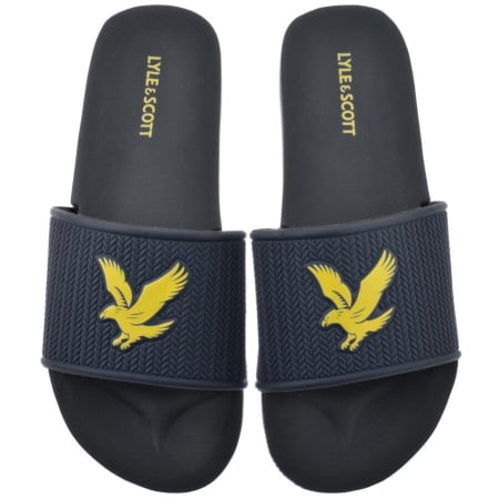 Product Image for Lyle And Scott Easy Logo Sliders Navy
