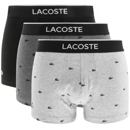 Product Image for Lacoste Underwear Triple Pack Boxer Trunks Black
