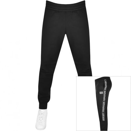 Product Image for EA7 Emporio Armani Logo Jogging Bottoms Black