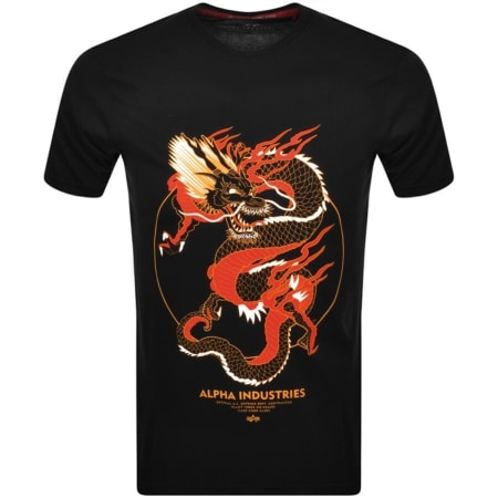 Product Image for Alpha Industries Heritage Dragon T Shirt Black