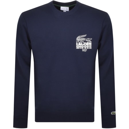 Product Image for Lacoste Crew Neck Sweatshirt Navy