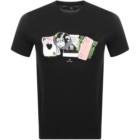Product Image for PS By Paul Smith Zebra Heart T Shirt Navy