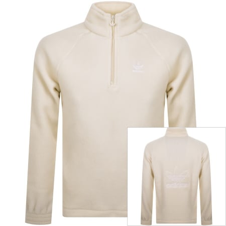Product Image for adidas Originals Trefoil Logo Fleece Cream