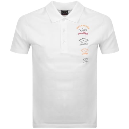 Product Image for Paul And Shark Short Sleeved Polo T Shirt White
