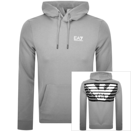 Product Image for EA7 Emporio Armani Logo Hoodie Grey