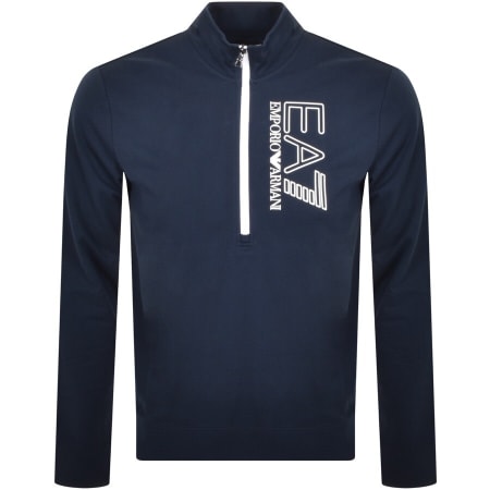 Product Image for EA7 Emporio Armani Half Zip Sweatshirt Navy