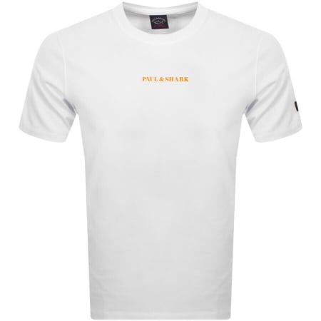Product Image for Paul And Shark Logo T Shirt White