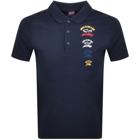 Product Image for Paul And Shark Short Sleeved Polo T Shirt Navy