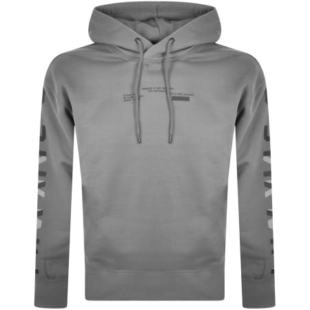 Product Image for G Star Raw Logo Loose Hoodie Grey