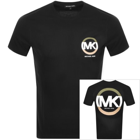 Product Image for Michael Kors Short Sleeve Victory Logo T Shirt Bla
