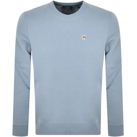 Product Image for Ted Baker Hatton Crew Neck Sweatshirt Blue