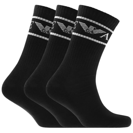 Product Image for Emporio Armani 3 Pack Socks Black