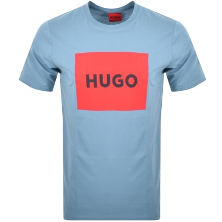 Product Image for HUGO Dulive Crew Neck T Shirt Blue