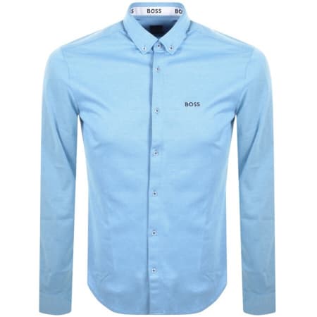 Product Image for BOSS Biado R Long Sleeved Shirt Blue