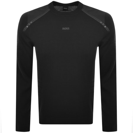 Product Image for BOSS Rowler Knit Jumper Black
