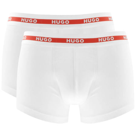 Product Image for HUGO Double Pack Boxer Trunks White