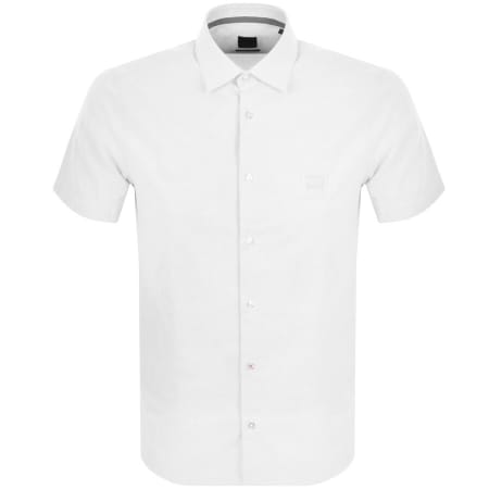 Product Image for BOSS Rash Slim Short Sleeved Shirt White