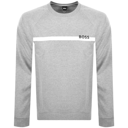 Product Image for BOSS Loungewear Crew Neck Sweatshirt Grey