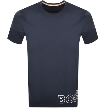 Product Image for BOSS Crew Neck Identity T Shirt Navy
