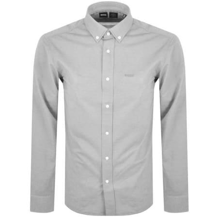Product Image for BOSS P Joe Long Sleeve Shirt Grey