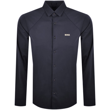 Product Image for BOSS Performance Long Sleeved Shirt Navy