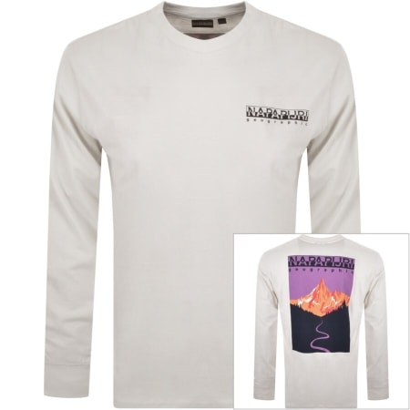 Product Image for Napapijri Quintino Long Sleeve T Shirt White