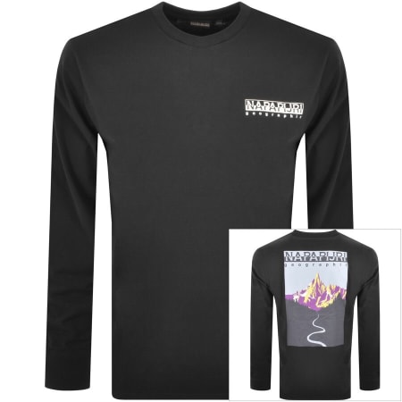 Product Image for Napapijri Quintino Long Sleeve T Shirt Black