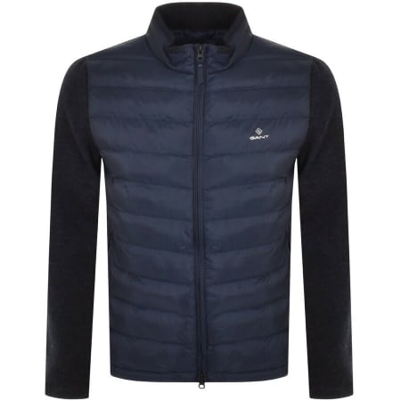 Product Image for Gant Mix Media Light Padded Jacket Navy