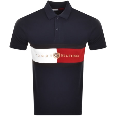 Product Image for Tommy Hilfiger Icon Chest Polo T Shirt Navy