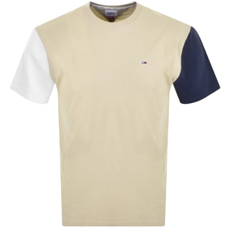 Product Image for Tommy Jeans Logo T Shirt Beige