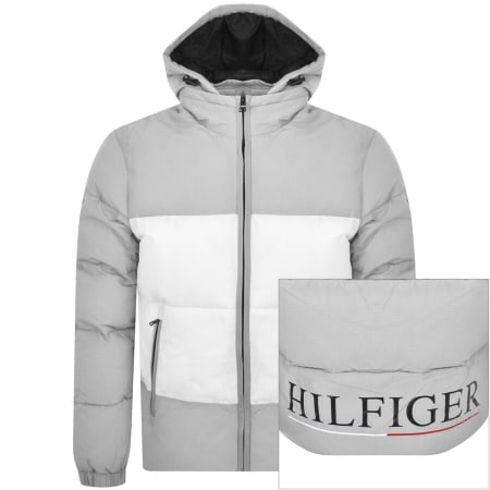 Product Image for Tommy Hilfiger High Loft Hooded Jacket Grey