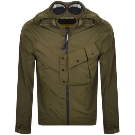 Product Image for CP Company Hooded Overshirt Khaki