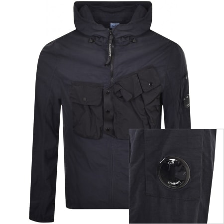 Product Image for CP Company Hooded Overshirt Navy