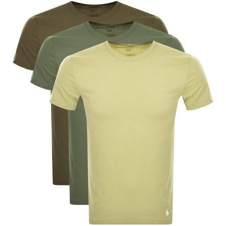 Product Image for Ralph Lauren 3 Pack Short Sleeve T Shirts Khaki