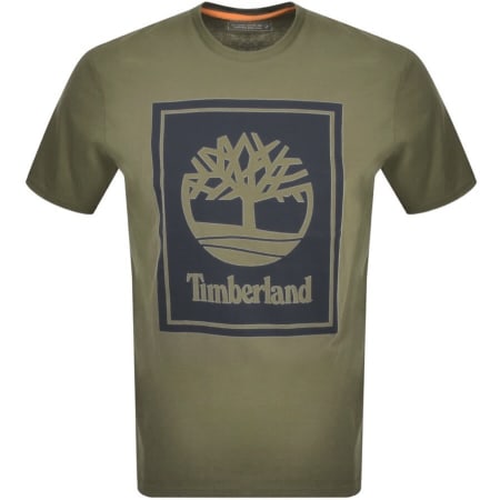 Product Image for Timberland Stack Logo T Shirt Khaki